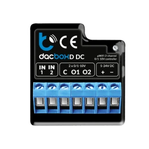 dacBoxD DC - 2kanálový WiFi ovladač 0-10V